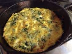 Quick and Easy Vegetarian Spinach Frittata