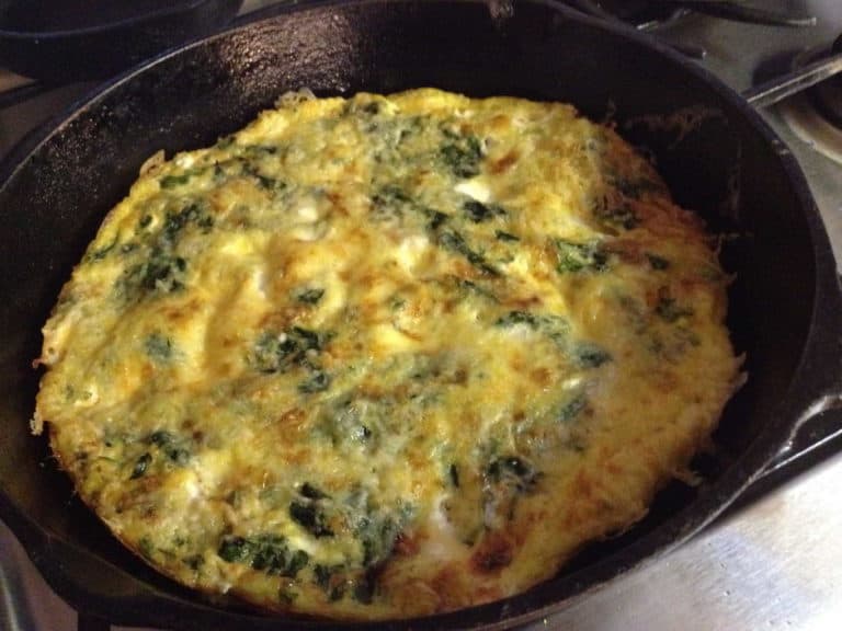 Quick and Easy Vegetarian Spinach Frittata - Letty's Kitchen