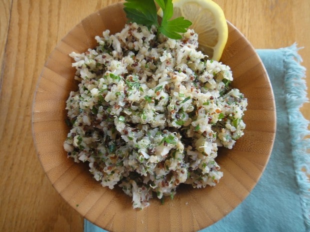 Parsley Quinoa and Brown Rice Pilaf