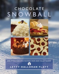 Cookbook cover for Chocolate Snowball and Other Fabulous Pastries from Deer Valley