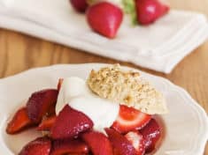 Strawberry Shortcakes with Whole Wheat Cinnamon Biscuits