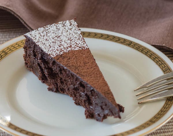 Bittersweet Chocolate Torte slice