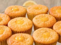Lemon Honey Chiffon Cupcakes