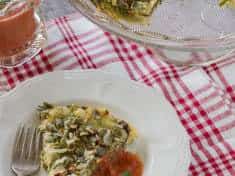 Healthy Salad Greens Torta {gluten-free}