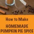 Homemade Pumpkin Spice Mix pin for Letty's Kitchen