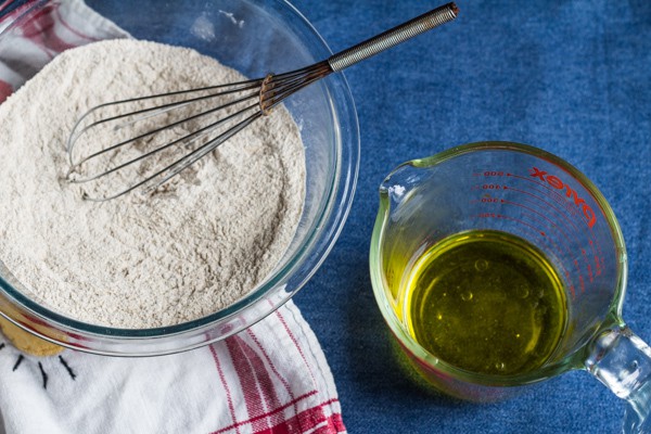ingredients for Whole Wheat Olive Oil Crust | Letty's Kitchen