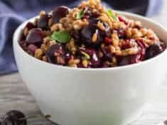 Cherry and Farro Salad with Pressure-Cooked Farro