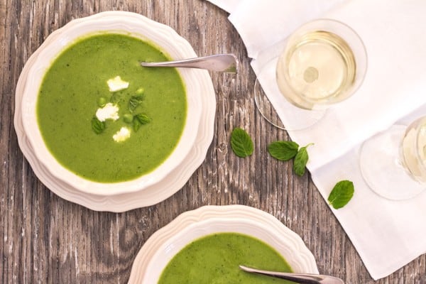 Easy Sweet Pea and Mint Soup | Letty's Kitchen