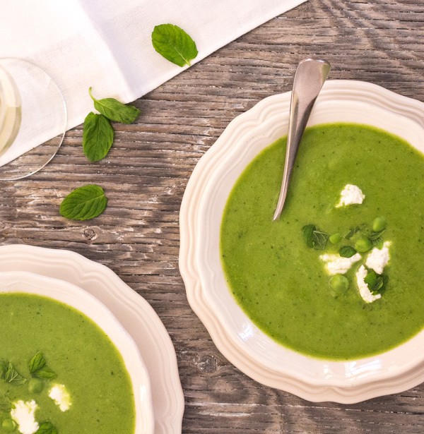 Easy Sweet Pea and Mint Soup | Letty's Kitchen