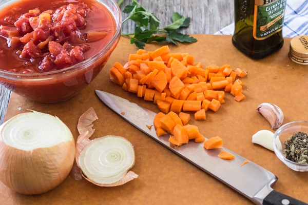 Ingredients for Quick and Easy Tomato Carrot Marinara Sauce | Letty's Kitchen