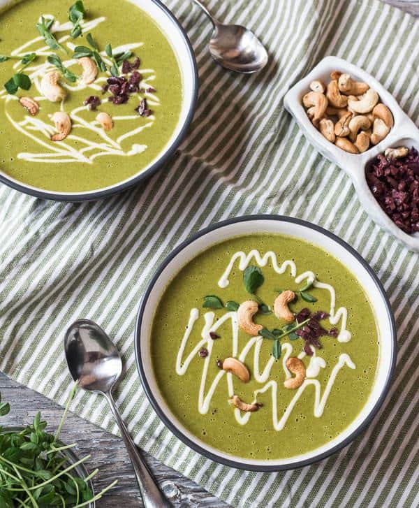 Spicy Cashew Spring Greens Soup | Letty's Kitchen