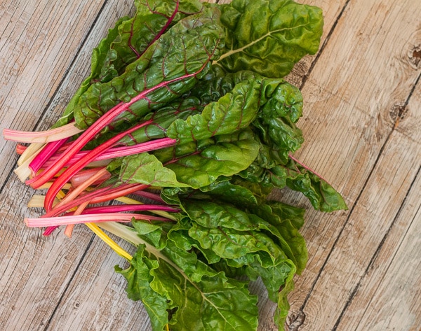 Rainbow chard for Spicy Instant Pot Chard and Pinto Bean Risotto