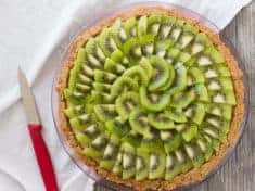 Creamy Vegan Kiwi Lime Avocado Pie