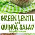 pin for French Green Lentil and Quinoa Salad