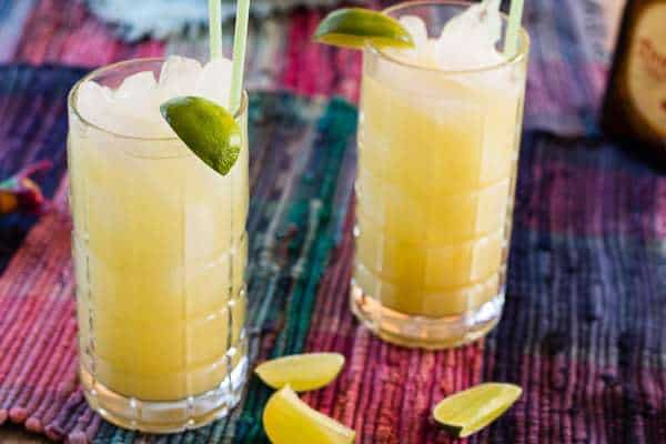 2 glasses Ginger Beer Mexican Mule Cocktail