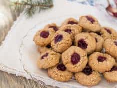 Almond Thumbprint Cookies {vegan}