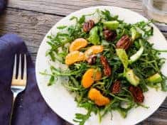 Arugula Salad with Clementines and Maple Pepper Pecans
