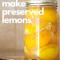 How to make preserved lemons with Pinterest text